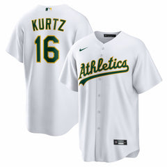 Nick Kurtz Athletics Home Replica Player Jersey - White | Nike