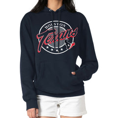 NFL Houston Texans G-III 4Her by Carl Banks Women's Pinstripe Circle Fleece Pullover Hoodie