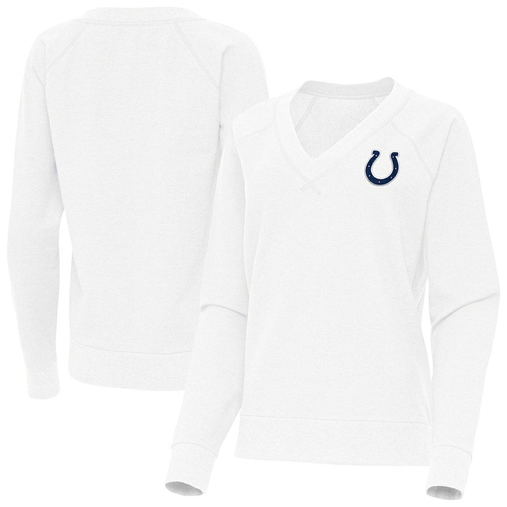 NFL Indianapolis Colts Antigua Women's Varsity Tri-Blend V-Neck Long Sleeve T-Shirt