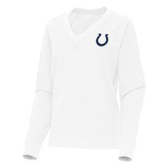 NFL Indianapolis Colts Antigua Women's Varsity Tri-Blend V-Neck Long Sleeve T-Shirt