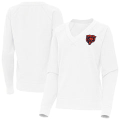 NFL Chicago Bears Antigua Women's Varsity Tri-Blend V-Neck Long Sleeve T-Shirt