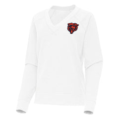 NFL Chicago Bears Antigua Women's Varsity Tri-Blend V-Neck Long Sleeve T-Shirt