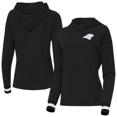 NFL Carolina Panthers Antigua Women's Trek Raglan Pullover Hoodie