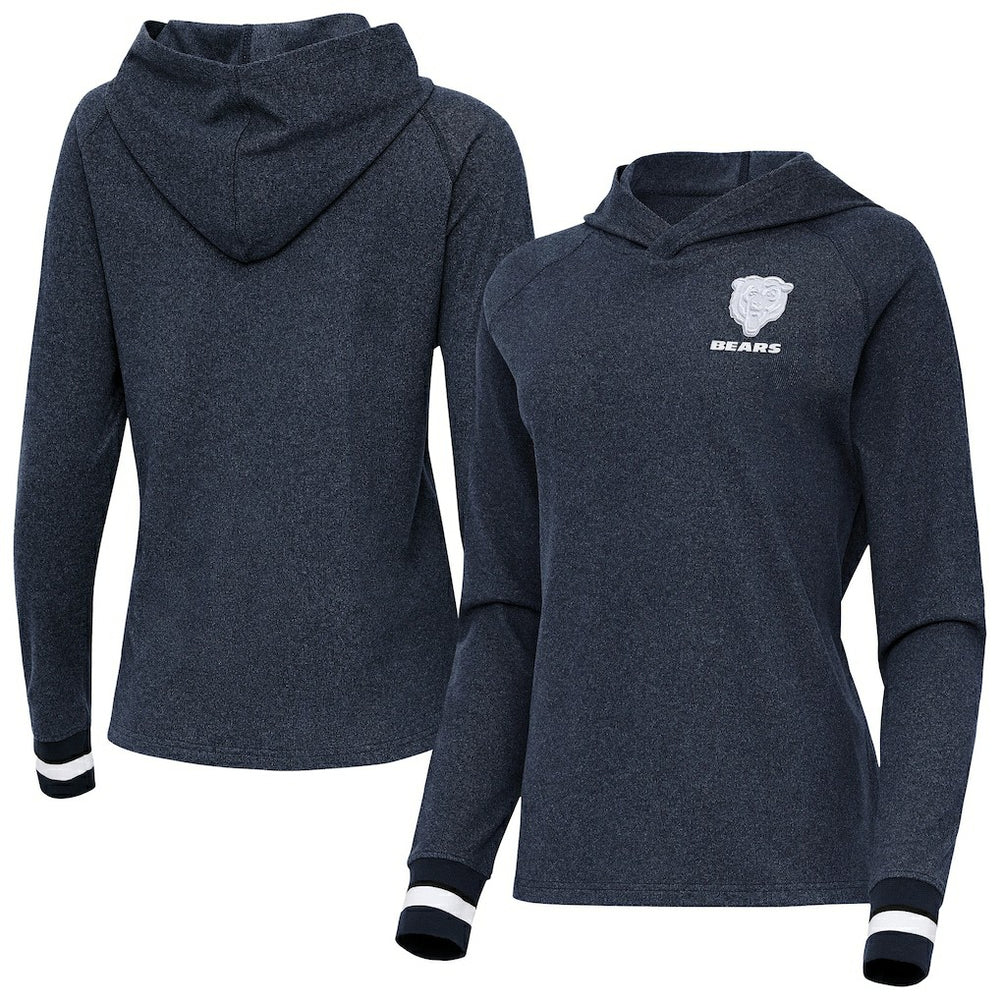 NFL Chicago Bears Antigua Women's Trek Raglan Pullover Hoodie
