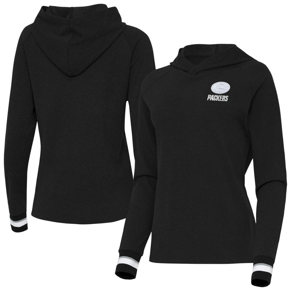 NFL Green Bay Packers Antigua Women's Trek Raglan Pullover Hoodie