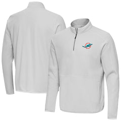 NFL Miami Dolphins Antigua Step Up Quarter-Zip Pullover