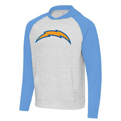 NFL Los Angeles Chargers Antigua Urgent Raglan Pullover Hoodie
