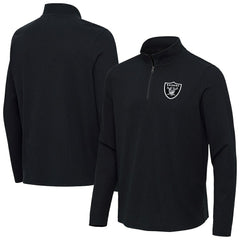 NFL Las Vegas Raiders Antigua Sync Tri-Blend Quarter-Zip Pullover