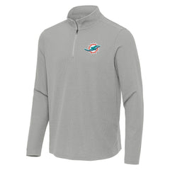 NFL Miami Dolphins Antigua Sync Tri-Blend Quarter-Zip Pullover