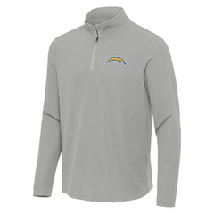 NFL Los Angeles Chargers Antigua Sync Tri-Blend Quarter-Zip Pullover