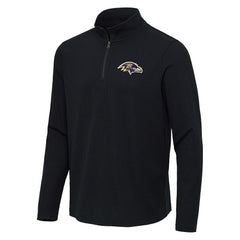 NFL Baltimore Ravens Antigua Sync Tri-Blend Quarter-Zip Pullover