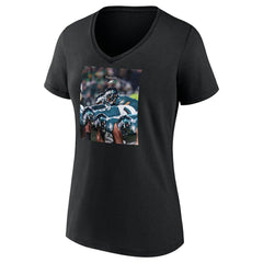 NFL Philadelphia Eagles Women's Push On V-Neck T-Shirt