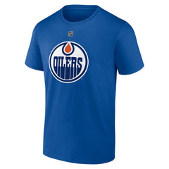 Leon Draisaitl Edmonton Oilers Fanatics Authentic Stack Name & Number T-Shirt