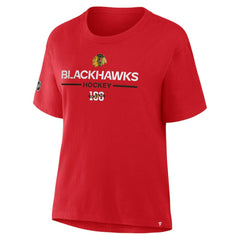 Chicago Blackhawks Fanatics Women's Centennial Celebration T-Shirt
