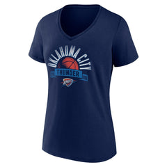 Oklahoma City Thunder Women's '90s Graphic V-Neck T-Shirt - Navy outlet