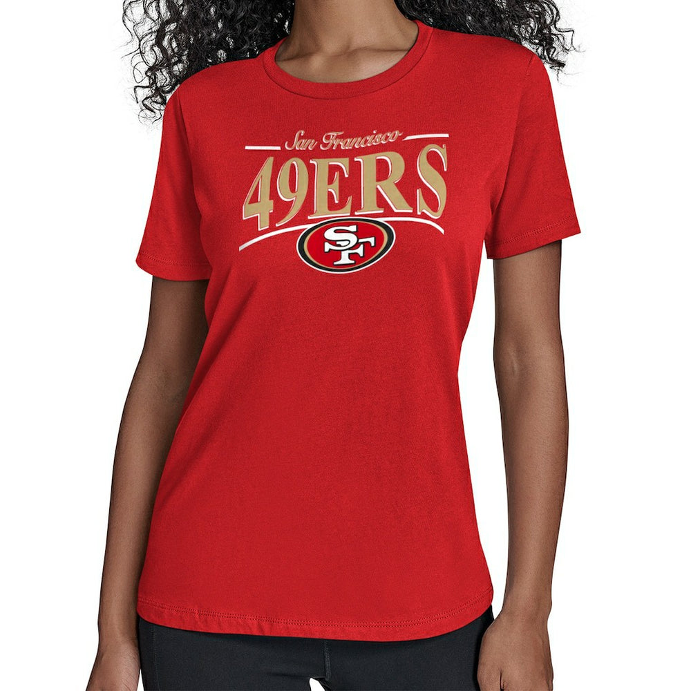 NFL San Francisco 49ers Starter Women's Arch Stripe T-Shirt