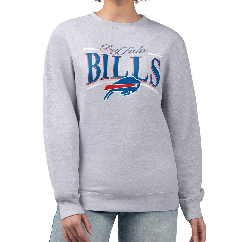 NFL Buffalo Bills Starter Women's Arch Stripe Fleece Pullover Sweatshirt