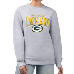 NFL Green Bay Packers Starter Women's Arch Stripe Fleece Pullover Sweatshirt