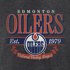 Edmonton Oilers Women's Retro Banner V-Neck T-Shirt