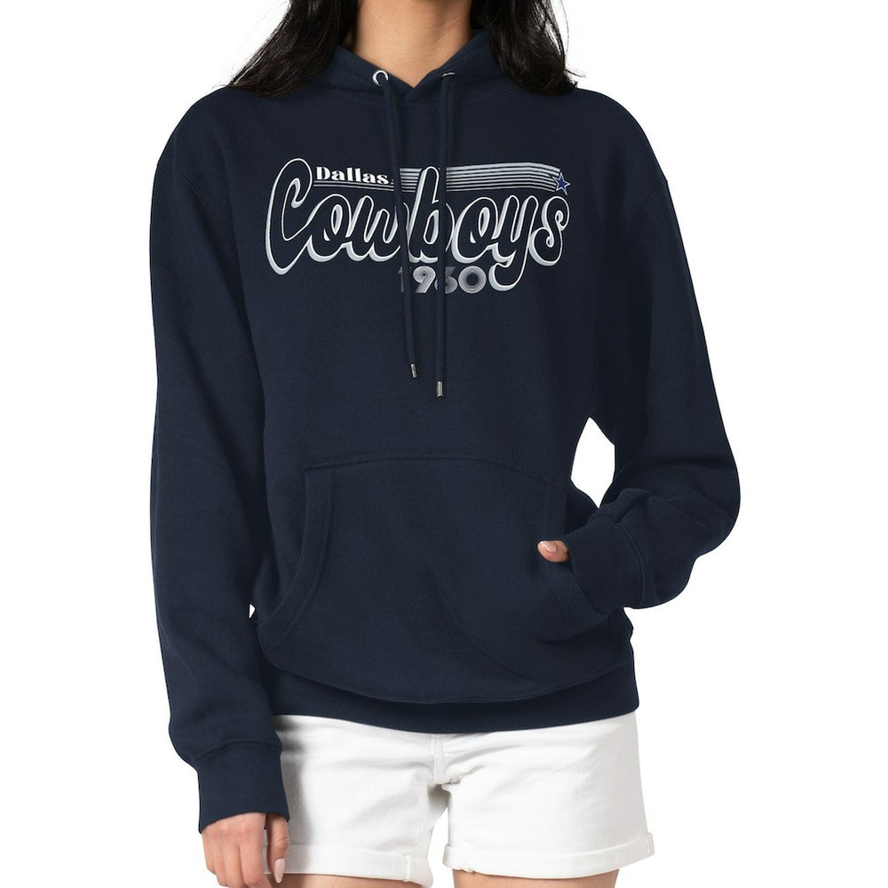 NFL Dallas Cowboys Starter Women's Groovy Script Pullover Hoodie