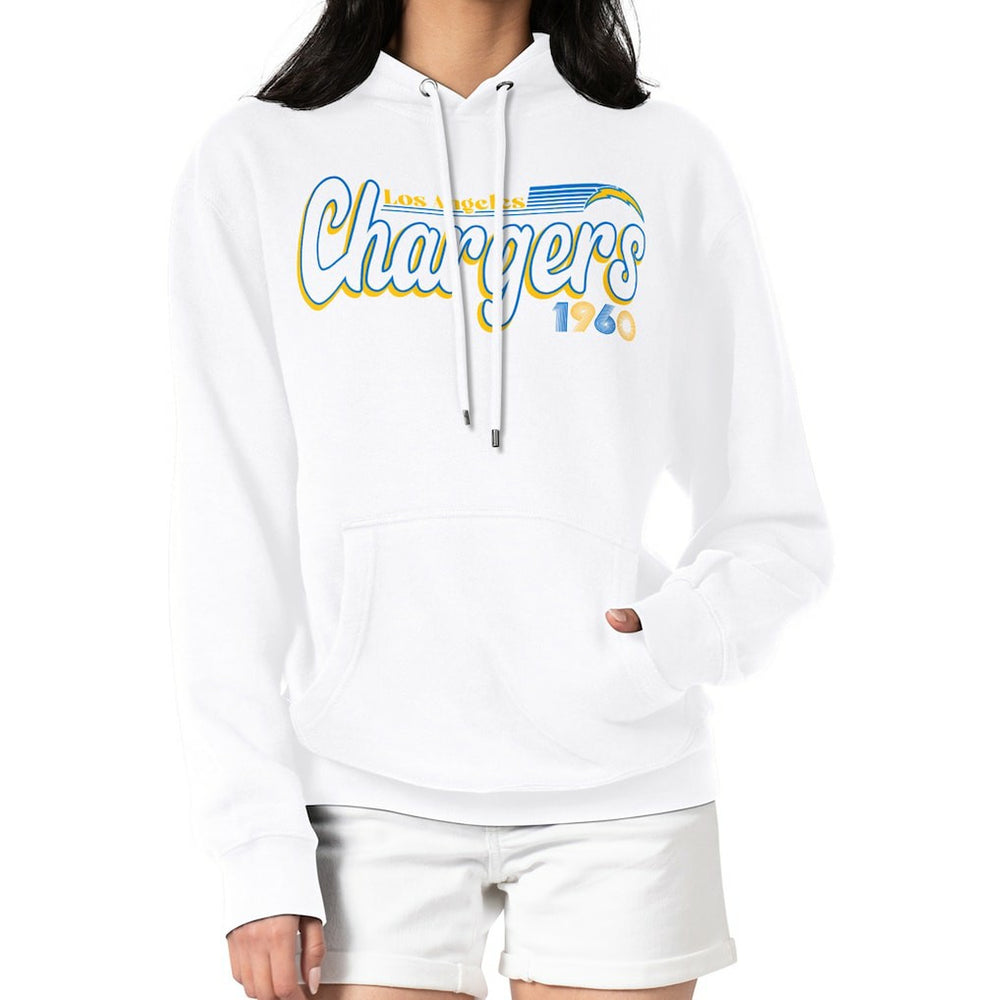 NFL Los Angeles Chargers Starter Women's Groovy Script Pullover Hoodie