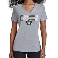 NFL Las Vegas Raiders Starter Women's Color Shading V-Neck T-Shirt