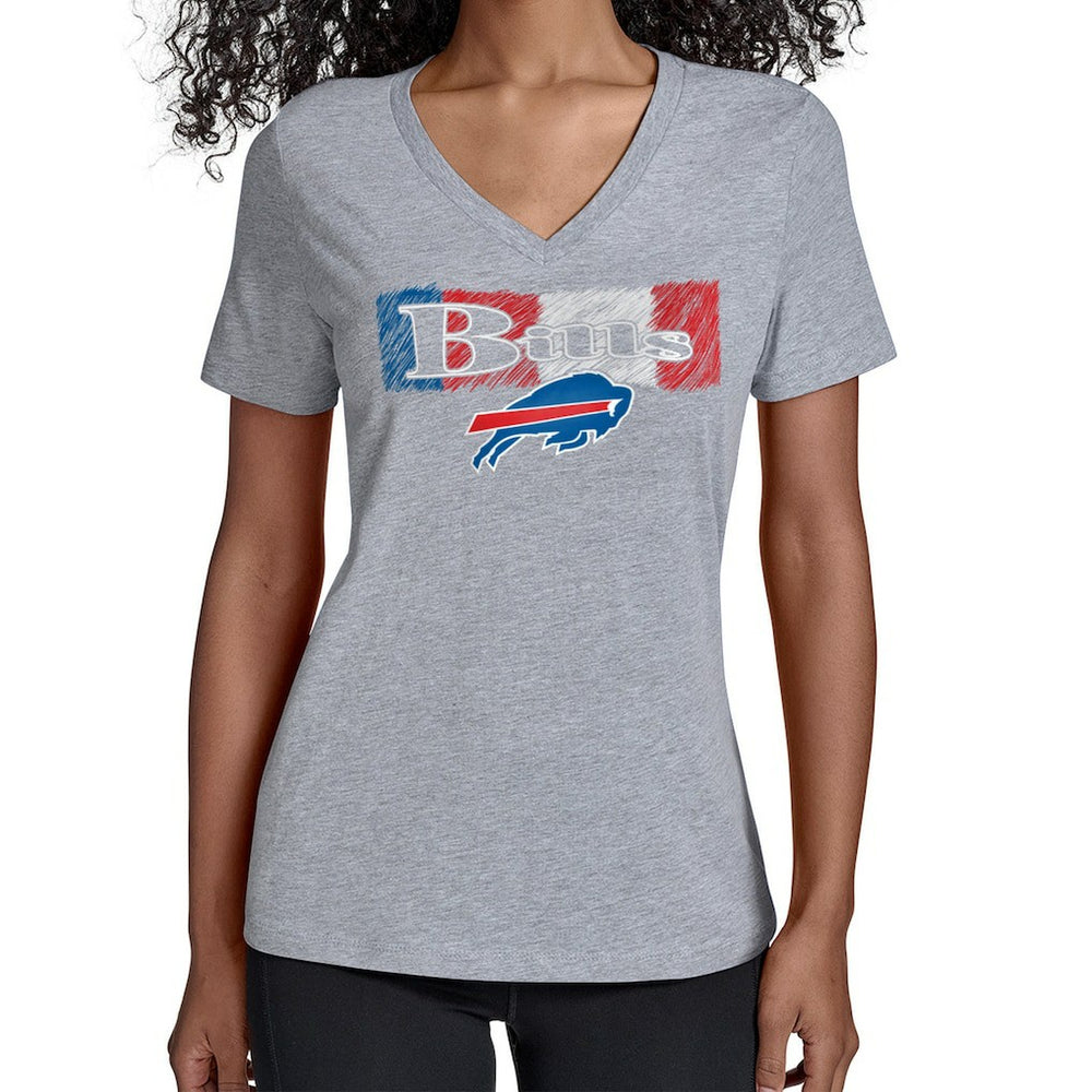 NFL Buffalo Bills Starter Women's Color Shading V-Neck T-Shirt