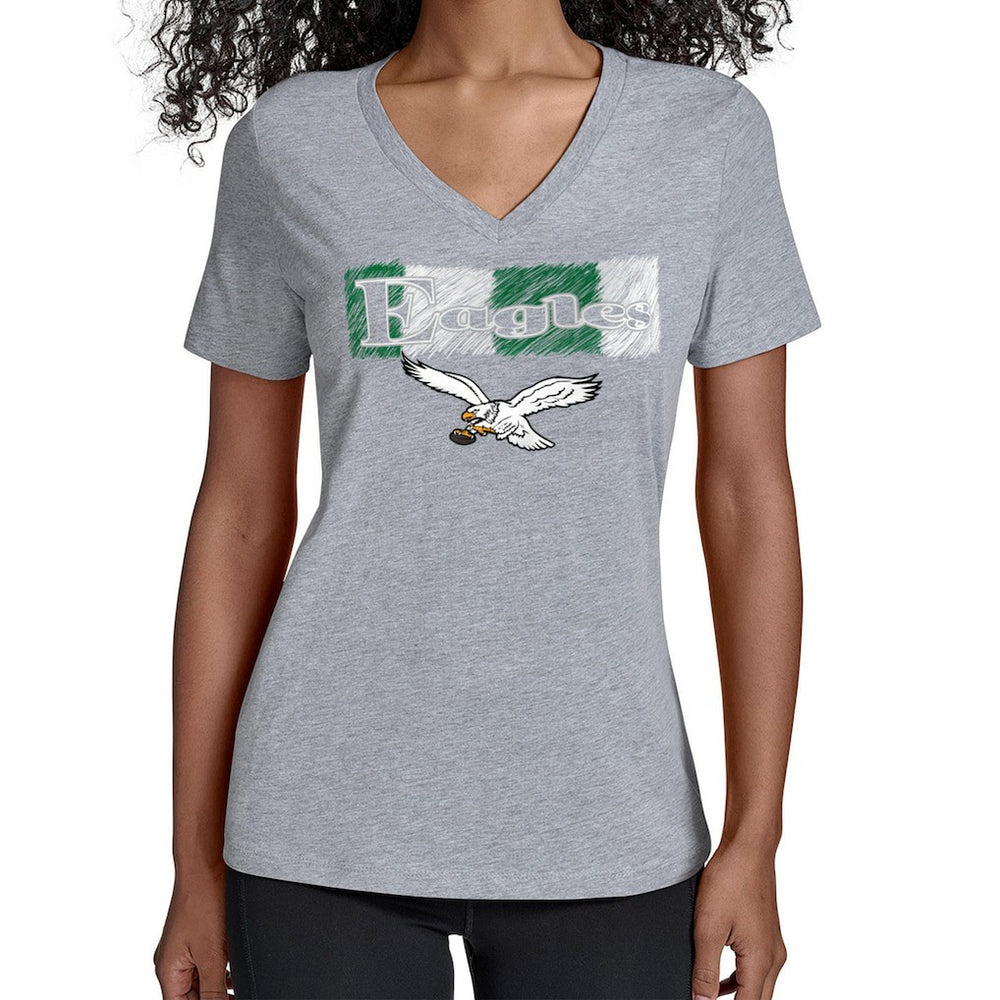 NFL Philadelphia Eagles Starter Women's Color Shading V-Neck T-Shirt