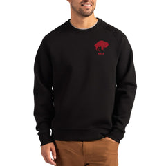 NFL Buffalo Bills Cutter & Buck Throwback Roam Recycled Raglan Pullover Sweatshirt
