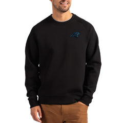 NFL Carolina Panthers Cutter & Buck Primary Logo Roam Recycled Raglan Pullover Sweatshirt