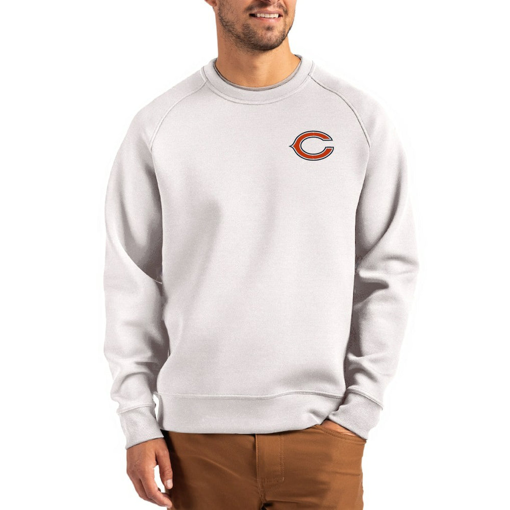 NFL Chicago Bears Cutter & Buck Team Logo Roam Recycled Raglan Pullover Sweatshirt