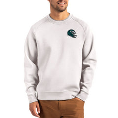 NFL Philadelphia Eagles Cutter & Buck Helmet Roam Recycled Raglan Pullover Sweatshirt