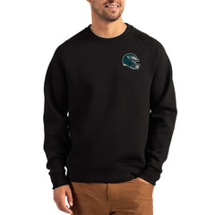 NFL Philadelphia Eagles Cutter & Buck Helmet Roam Recycled Raglan Pullover Sweatshirt