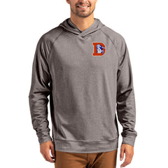 NFL Denver Broncos Cutter & Buck Adapt Historic Knit Recycled Raglan Pullover Hoodie