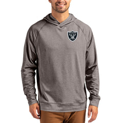 NFL Las Vegas Raiders Cutter & Buck Adapt Knit Recycled Raglan Pullover Hoodie