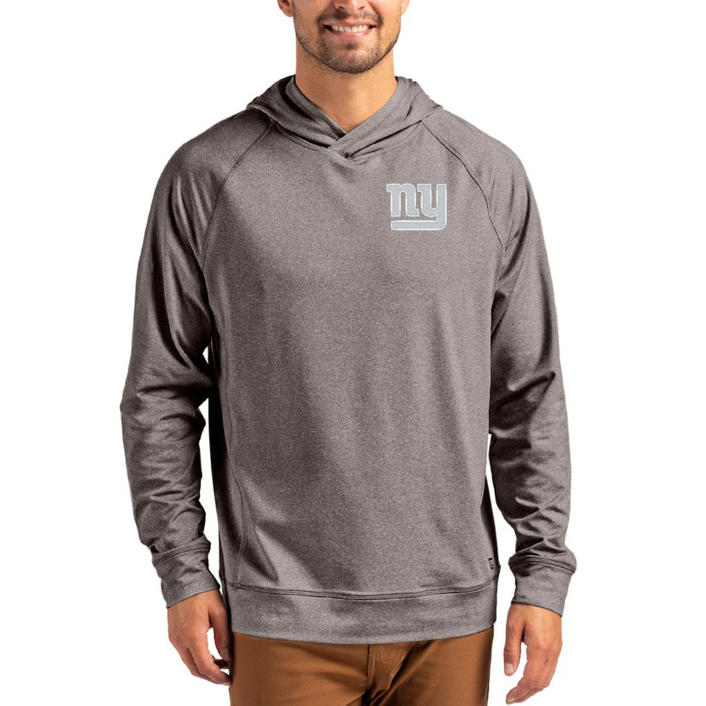 NFL New York Giants Cutter & Buck Adapt Knit Recycled Raglan Pullover Hoodie