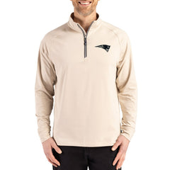 NFL New England Patriots Cutter & Buck Adapt Eco Knit Stretch Recycled Quarter-Zip Pullover