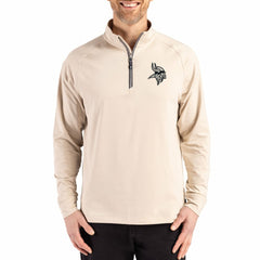 NFL Minnesota Vikings Cutter & Buck Adapt Eco Knit Stretch Recycled Quarter-Zip Pullover