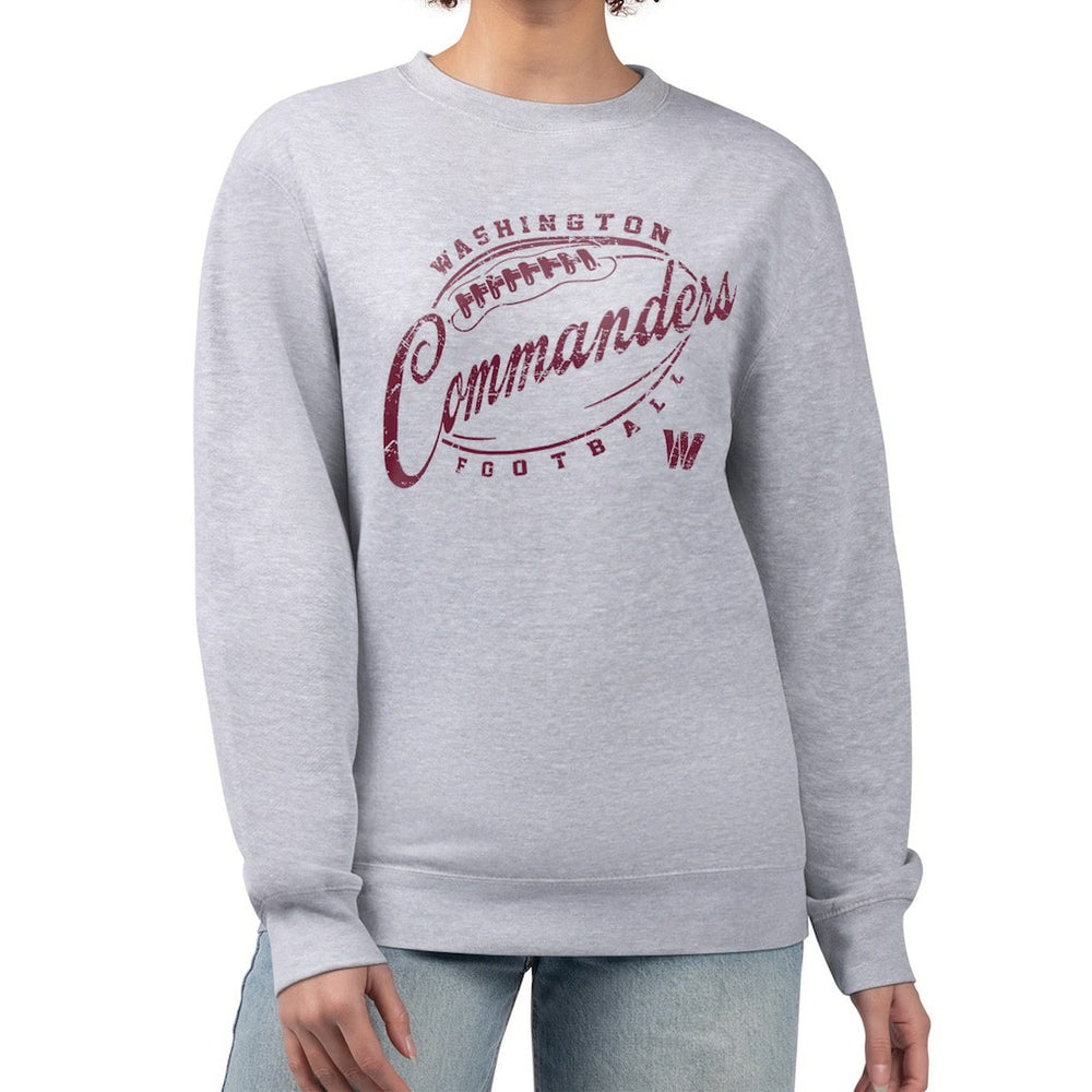 NFL Washington Commanders G-III 4Her by Carl Banks Women's Distressed Graphics Fleece Pullover Sweatshirt