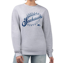 NFL Seattle Seahawks G-III 4Her by Carl Banks Women's Distressed Graphics Fleece Pullover Sweatshirt