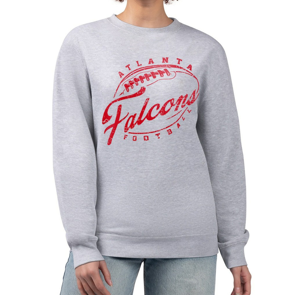 NFL Atlanta Falcons G-III 4Her by Carl Banks Women's Distressed Graphics Fleece Pullover Sweatshirt