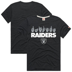 NFL Las Vegas Raiders Homage Unisex NFL ASL Collection by Love Sign Tri-Blend T-Shirt