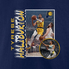 Tyrese Haliburton Indiana Pacers '90s Player Graphic T-Shirt - Navy shop