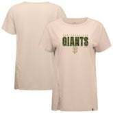 San Francisco Giants Levelwear Women's Influx Protect W T-Shirt - Khaki