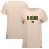 Miami Marlins Levelwear Women's Influx Protect W T-Shirt - Khaki