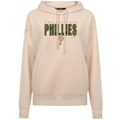 Philadelphia Phillies Levelwear Women's Adorn Protect W Pullover Hoodie - Khaki
