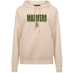 Seattle Mariners Levelwear Women's Adorn Protect W Pullover Hoodie - Khaki