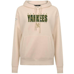 New York Yankees Levelwear Women's Adorn Protect W Pullover Hoodie - Khaki