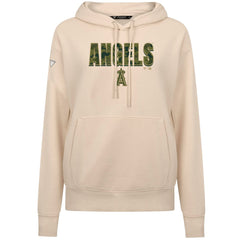 Los Angeles Angels Levelwear Women's Adorn Protect W Pullover Hoodie - Khaki