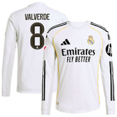 Federico Valverde Real Madrid 2025/26 Home Long Sleeve Jersey / Soccer For sale